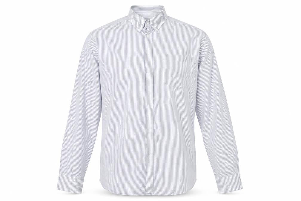 Mens UK Size 44 Marks and Spencer White  Button-Up Long Sleeve Casual Shirt