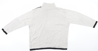 Daxon Womens Black Geometric  Pullover Jumper Size 20