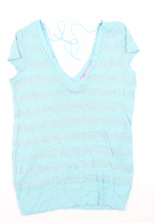 Womens UK Size 10 River Island Blue Pullover Jumper