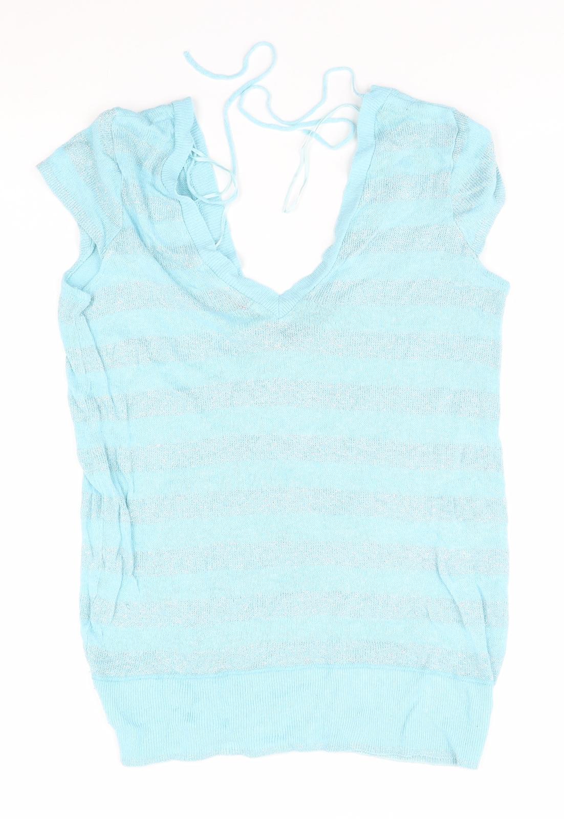 Womens UK Size 10 River Island Blue Pullover Jumper