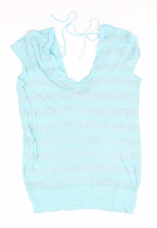 Womens UK Size 10 River Island Blue Pullover Jumper