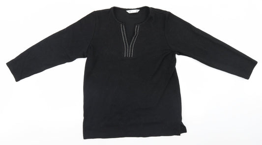 Womens UK Size 14 BHS Black Pullover Jumper