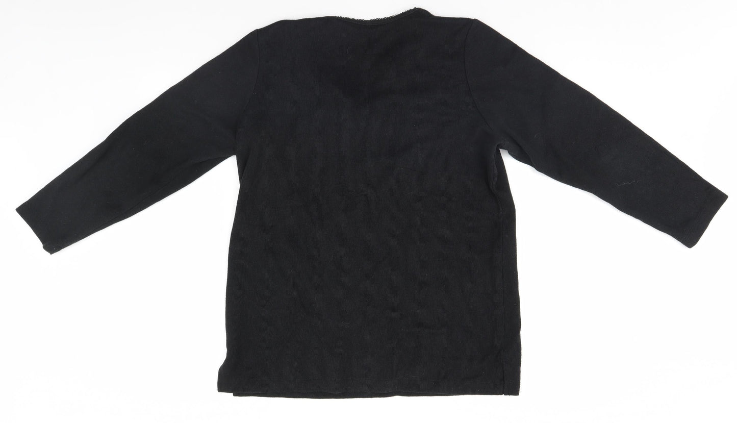Womens UK Size 14 BHS Black Pullover Jumper
