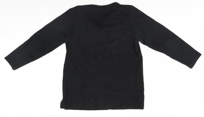Womens UK Size 14 BHS Black Pullover Jumper