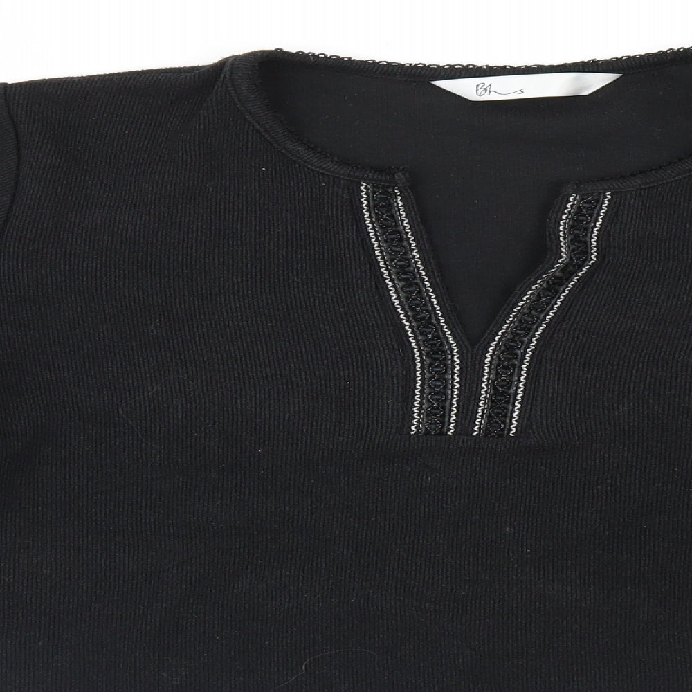 Womens UK Size 14 BHS Black Pullover Jumper
