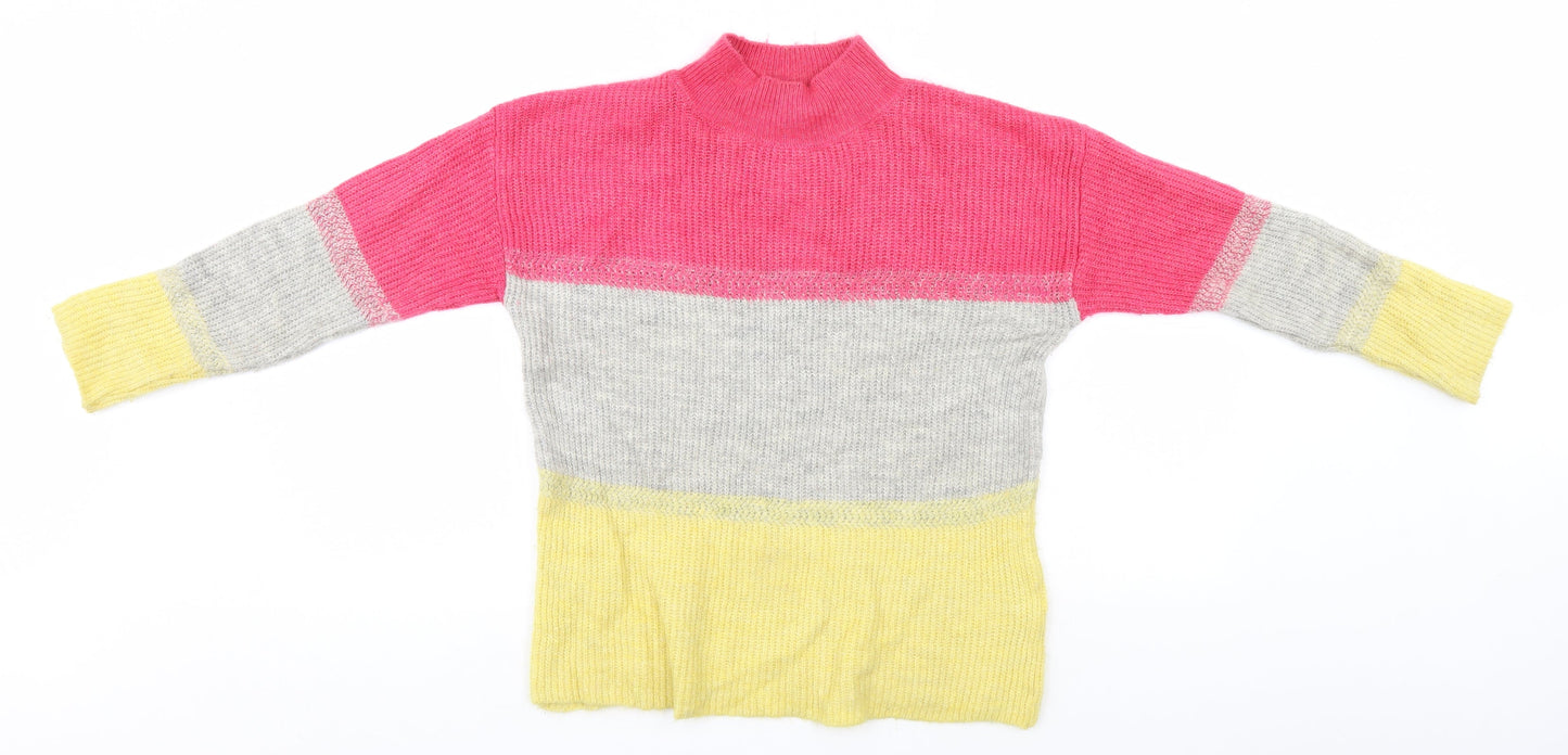 Womens UK Size 10 M&Co Multicoloured Pullover Jumper