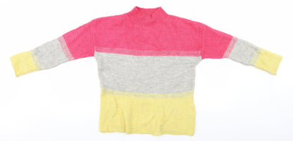 Womens UK Size 10 M&Co Multicoloured Pullover Jumper