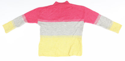 Womens UK Size 10 M&Co Multicoloured Pullover Jumper