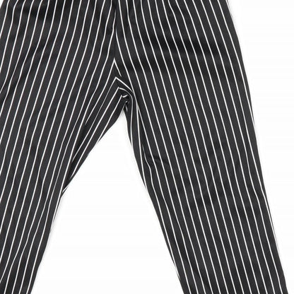 TU Girls Black Striped   Pyjama Pants Size 5-6 Years