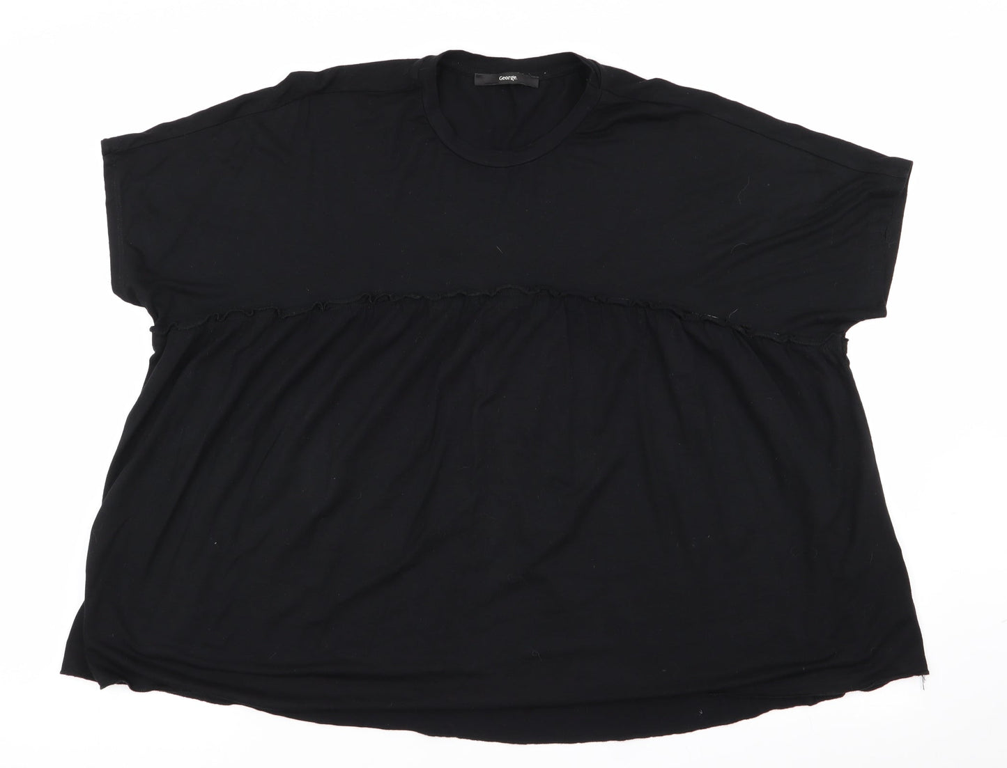 George Womens Black   Basic T-Shirt Size 12
