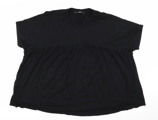 George Womens Black   Basic T-Shirt Size 12
