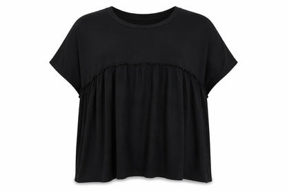 Womens UK Size 12 George Black Basic T-Shirt
