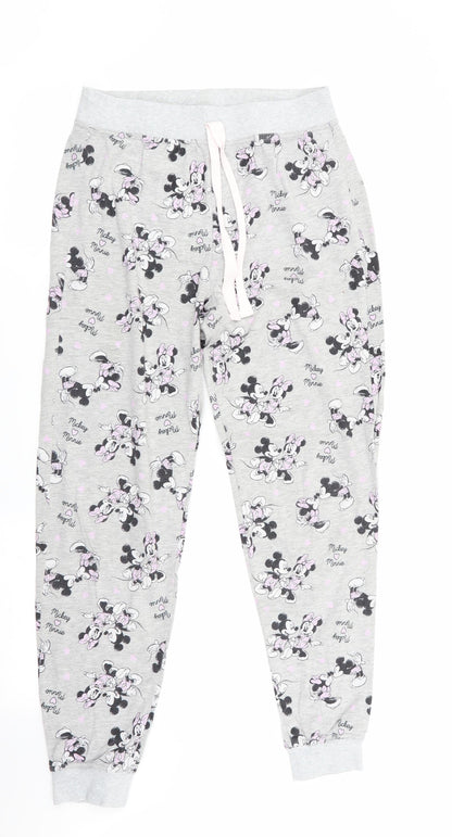 Preworn Womens Grey Animal Print   Pyjama Pants   - Mickey & Minnie Mouse