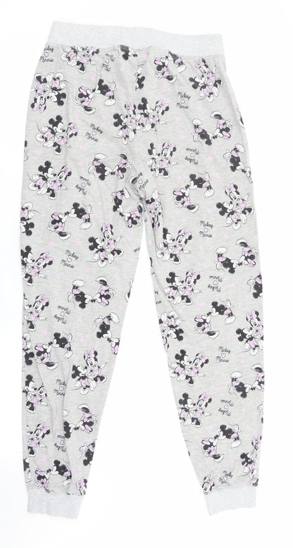 Preworn Womens Grey Animal Print   Pyjama Pants   - Mickey & Minnie Mouse