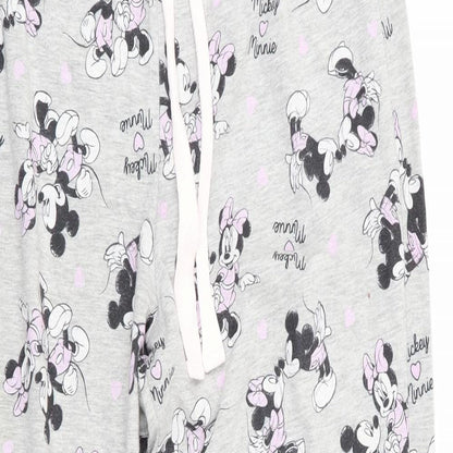 Preworn Womens Grey Animal Print   Pyjama Pants   - Mickey & Minnie Mouse