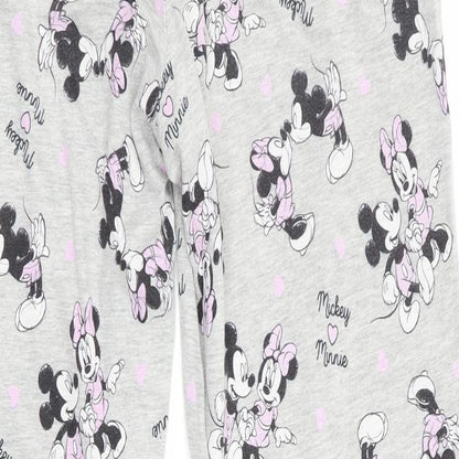 Preworn Womens Grey Animal Print   Pyjama Pants   - Mickey & Minnie Mouse