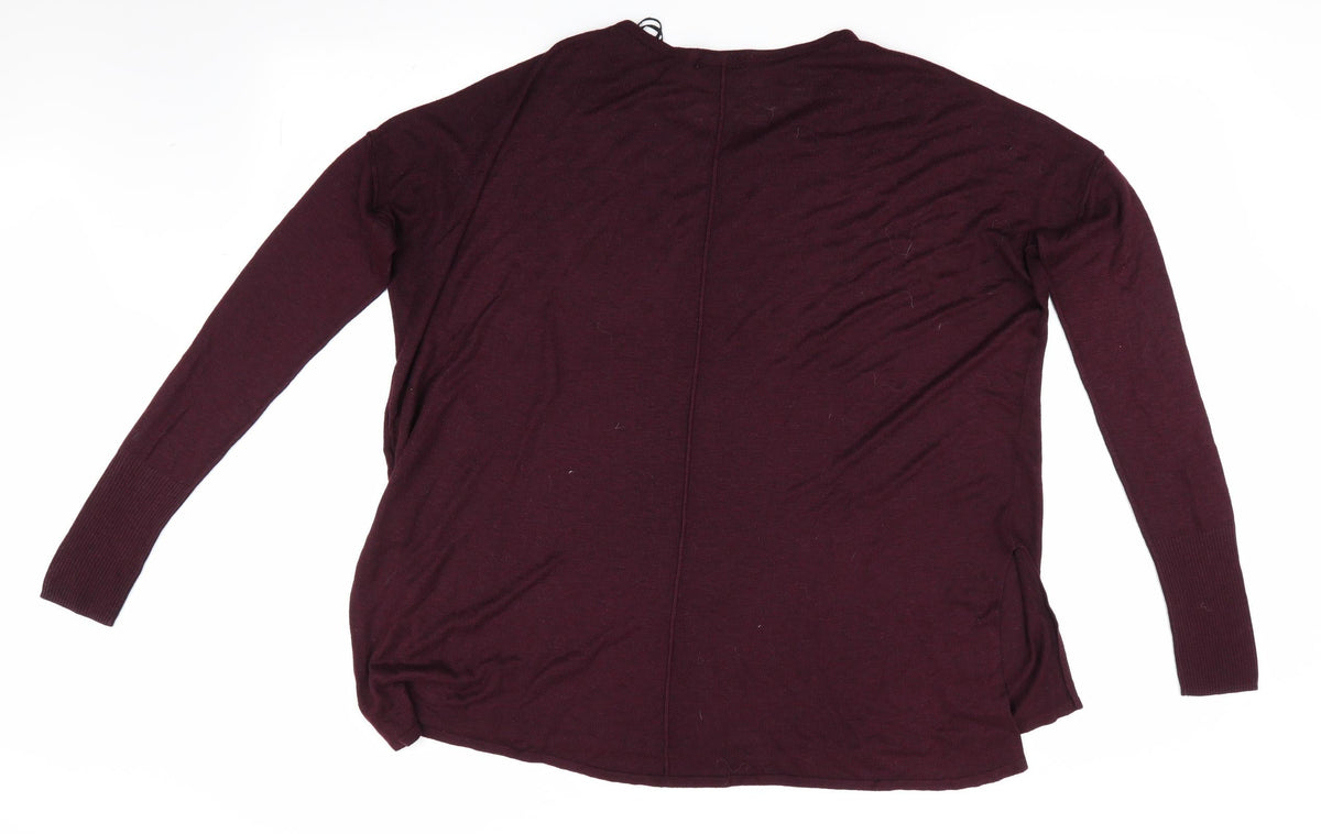 Womens UK Size 12 H&M Purple Pullover Jumper