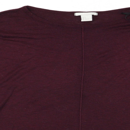 Womens UK Size 12 H&M Purple Pullover Jumper