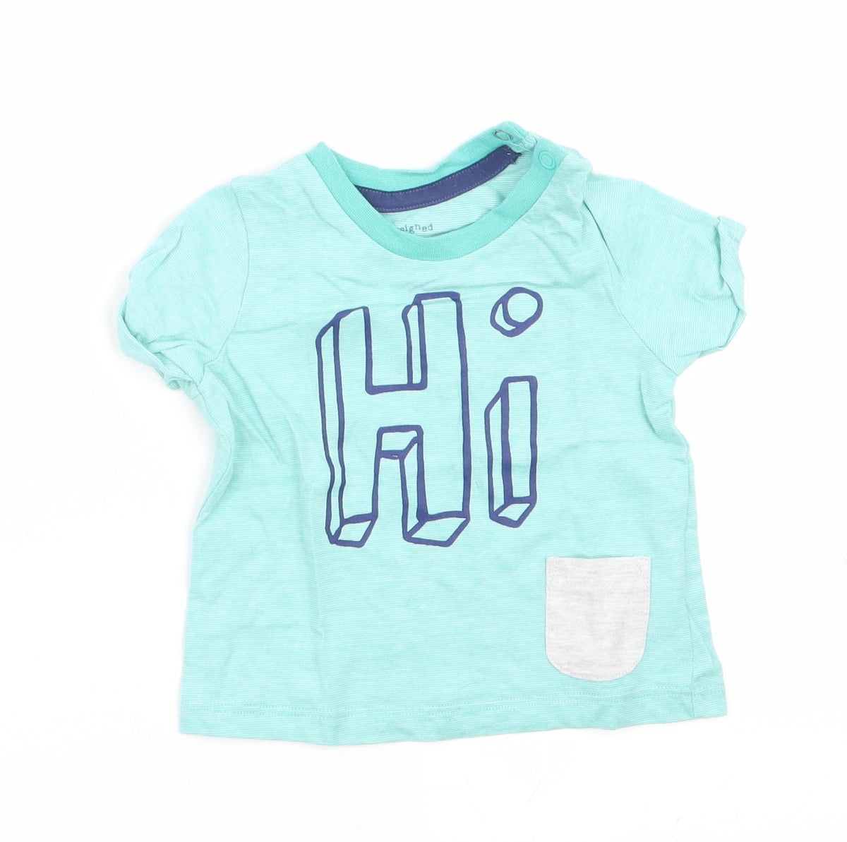 F&F Boys Green   Basic T-Shirt Size 3-6 Months