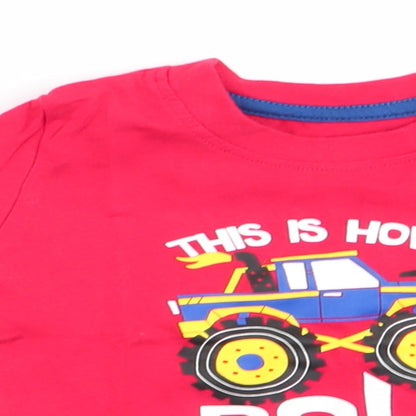 Primark Boys Red   Basic Casual Size 3-6 Months  - Tractor