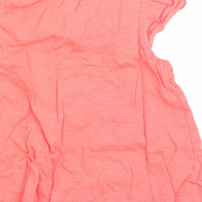 Nutmeg Girls Orange Floral  A-Line  Size 6-9 Months