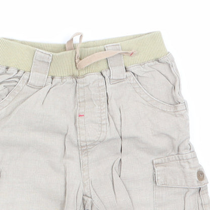 Mothercare Boys Beige   Cargo Trousers Size 12-18 Months