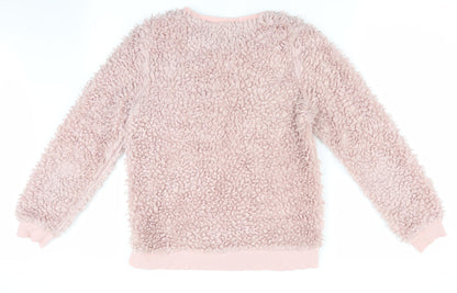 Florence and Fred Girls Pink   Pullover Jumper Size 13-14 Years