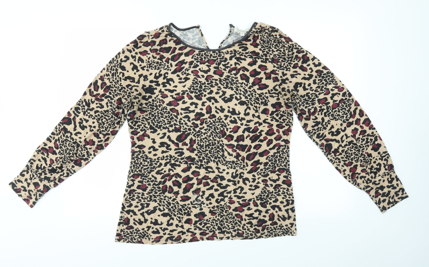 Womens UK Size L Oasis Multicoloured Basic T-Shirt