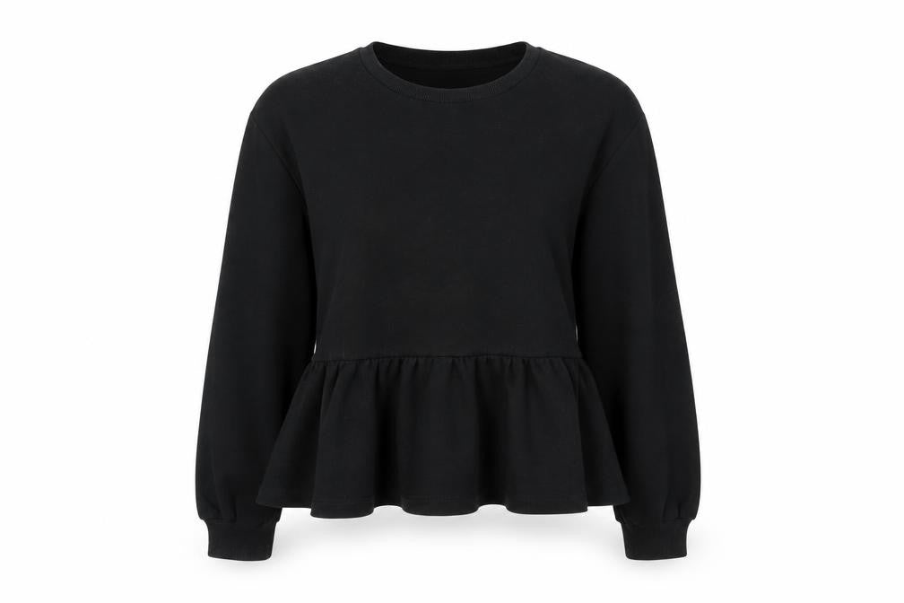 Womens UK Size L SheIn Black Pullover Jumper