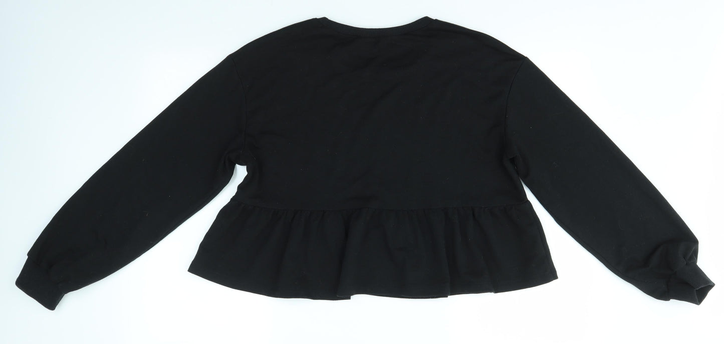 SheIn Womens Black   Pullover Jumper Size L