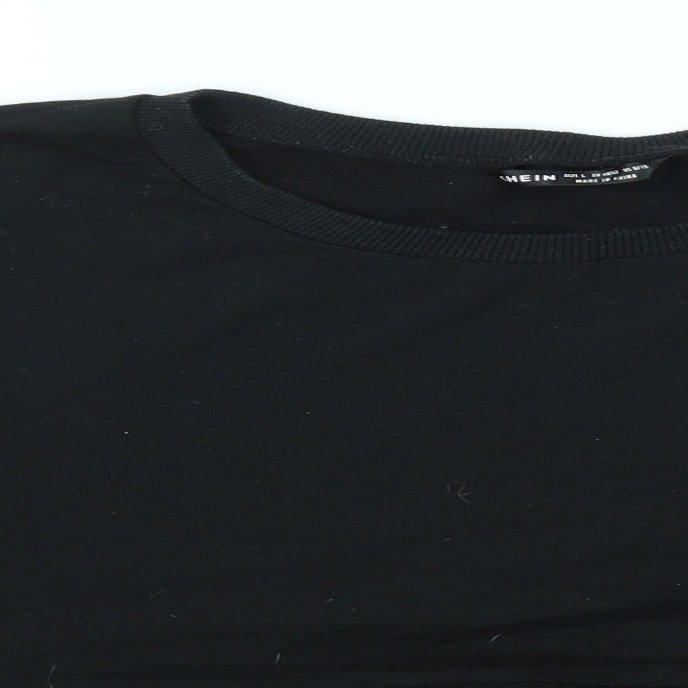 SheIn Womens Black   Pullover Jumper Size L