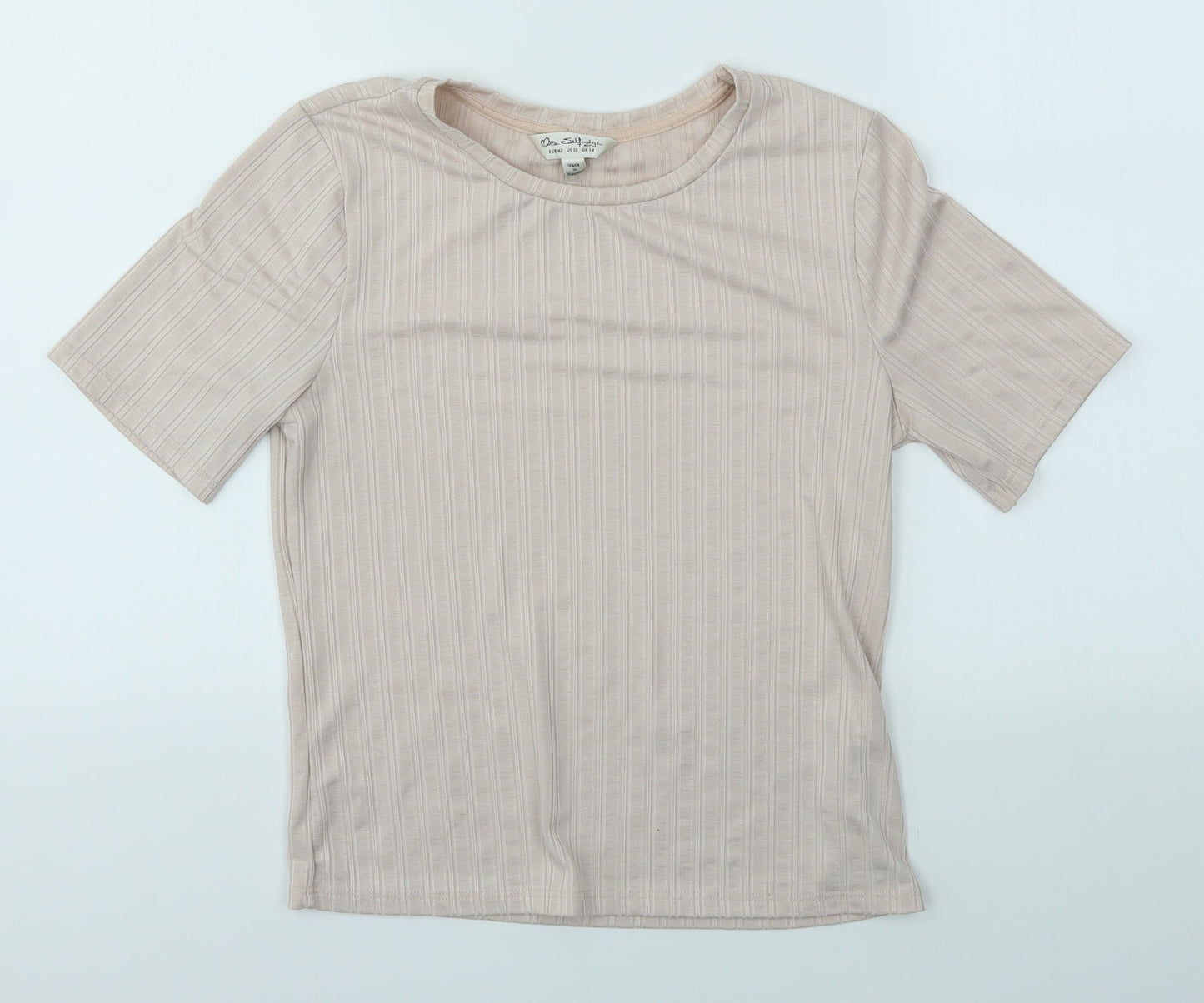 Miss Selfridge Womens Pink   Basic T-Shirt Size 14