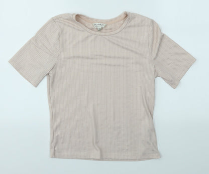 Miss Selfridge Womens Pink   Basic T-Shirt Size 14