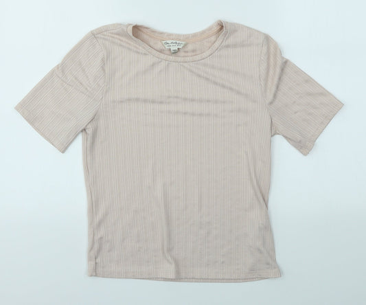 Miss Selfridge Womens Pink   Basic T-Shirt Size 14