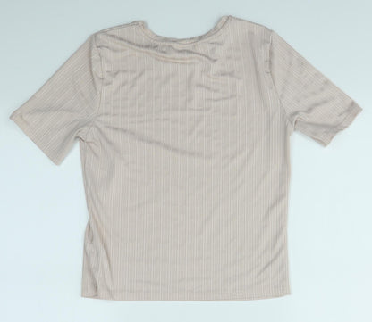 Miss Selfridge Womens Pink   Basic T-Shirt Size 14