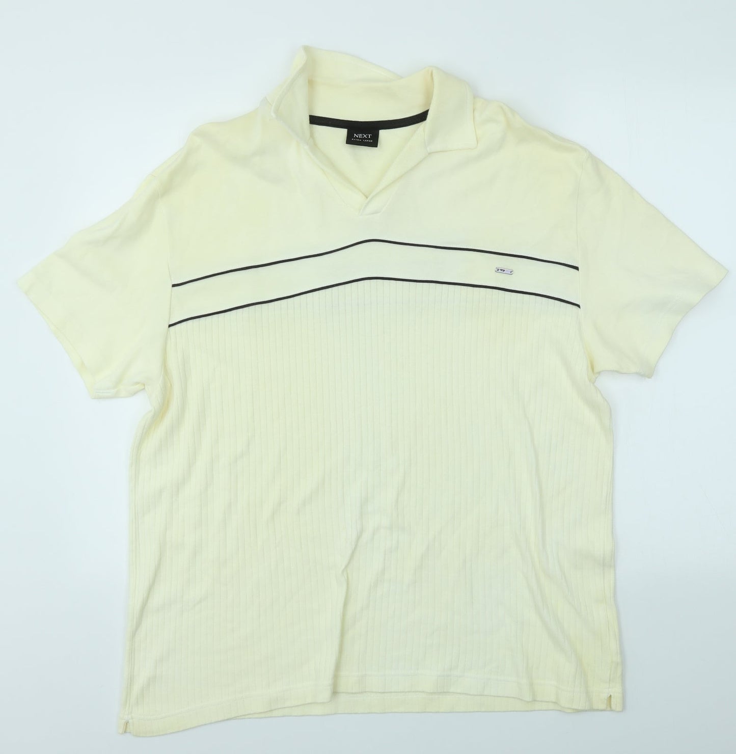 NEXT Mens Yellow    Polo Size XL