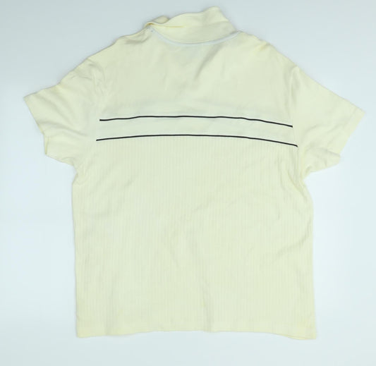 NEXT Mens Yellow    Polo Size XL
