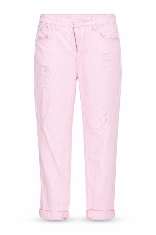 Boohoo Womens Pink   Straight Jeans Size 10 L26 in