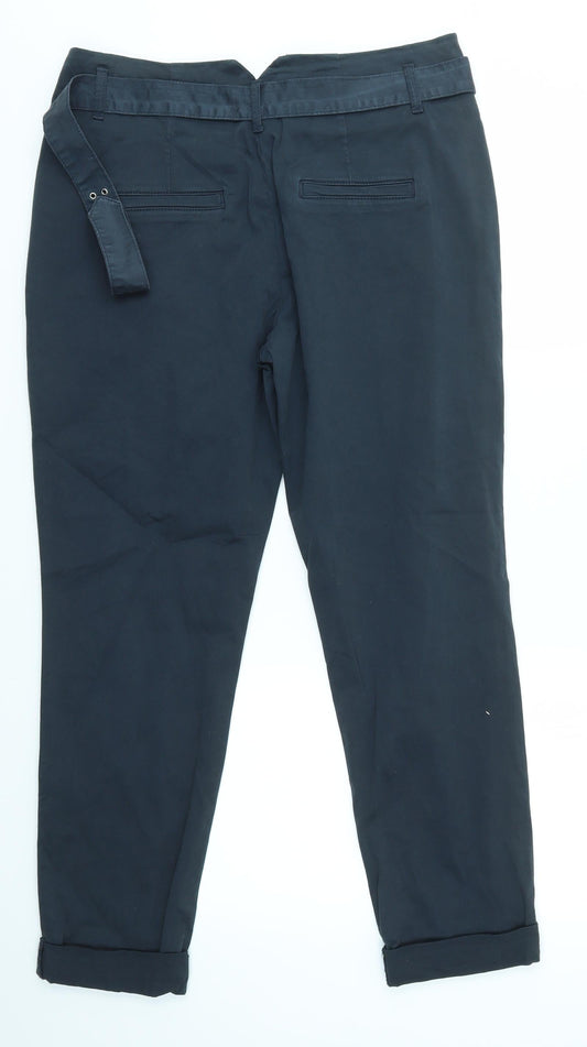 Yessica Womens Blue   Trousers  Size 8 L26 in