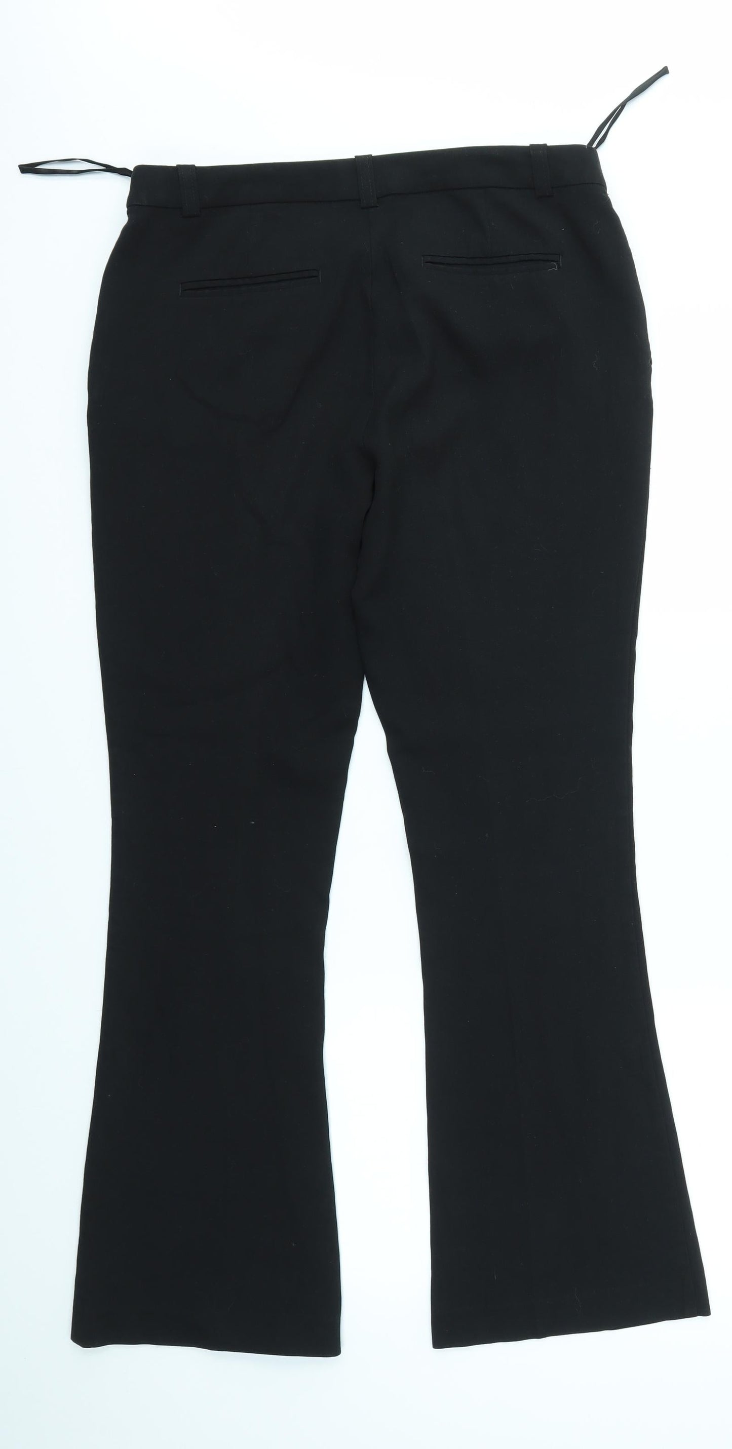 Womens UK Size 12 NEXT Regular Fit Dress Pants Black Trousers
