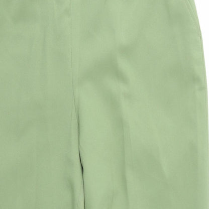Womens UK Size 16 Preworn Regular Fit  Green Trousers
