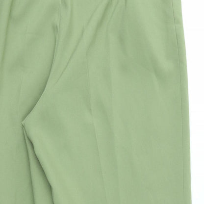 Womens UK Size 16 Preworn Regular Fit  Green Trousers