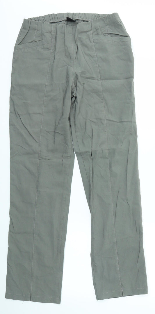 PARDON Womens Green   Trousers  Size 12 L28 in
