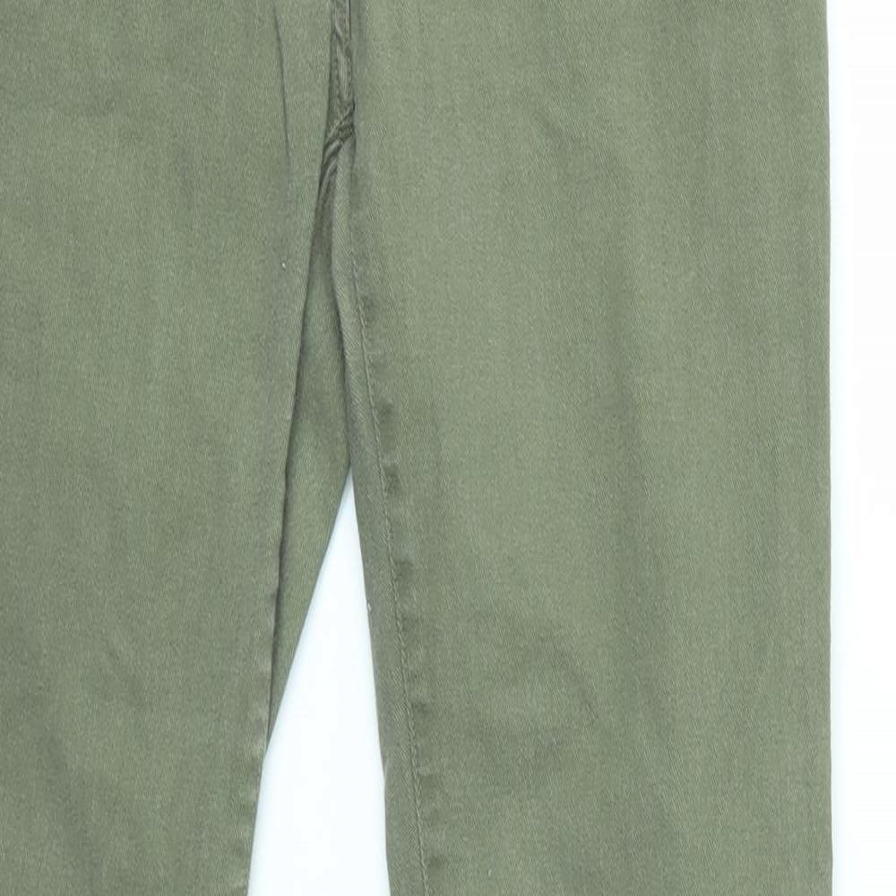 Womens UK Size 8 H&M Regular Fit Skinny Green Jeans