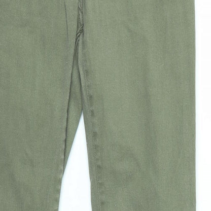 Womens UK Size 8 H&M Regular Fit Skinny Green Jeans