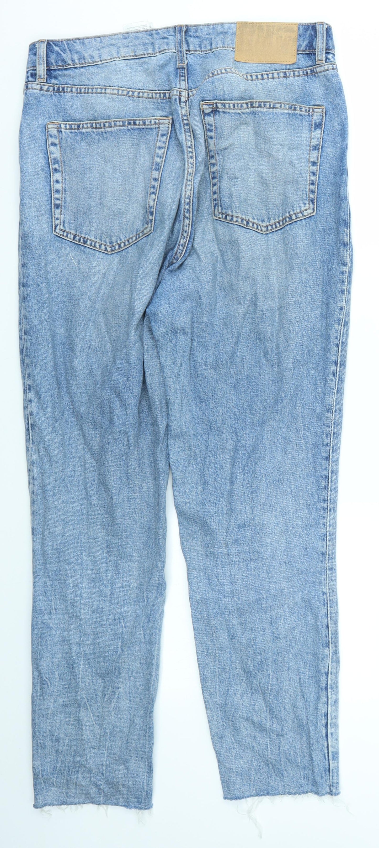 Womens UK Size 12 H&M Regular Fit Straight Blue Jeans