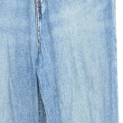 Womens UK Size 12 H&M Regular Fit Straight Blue Jeans