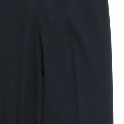 Womens UK Size 10 M&S Regular Fit Dress Pants Black Trousers
