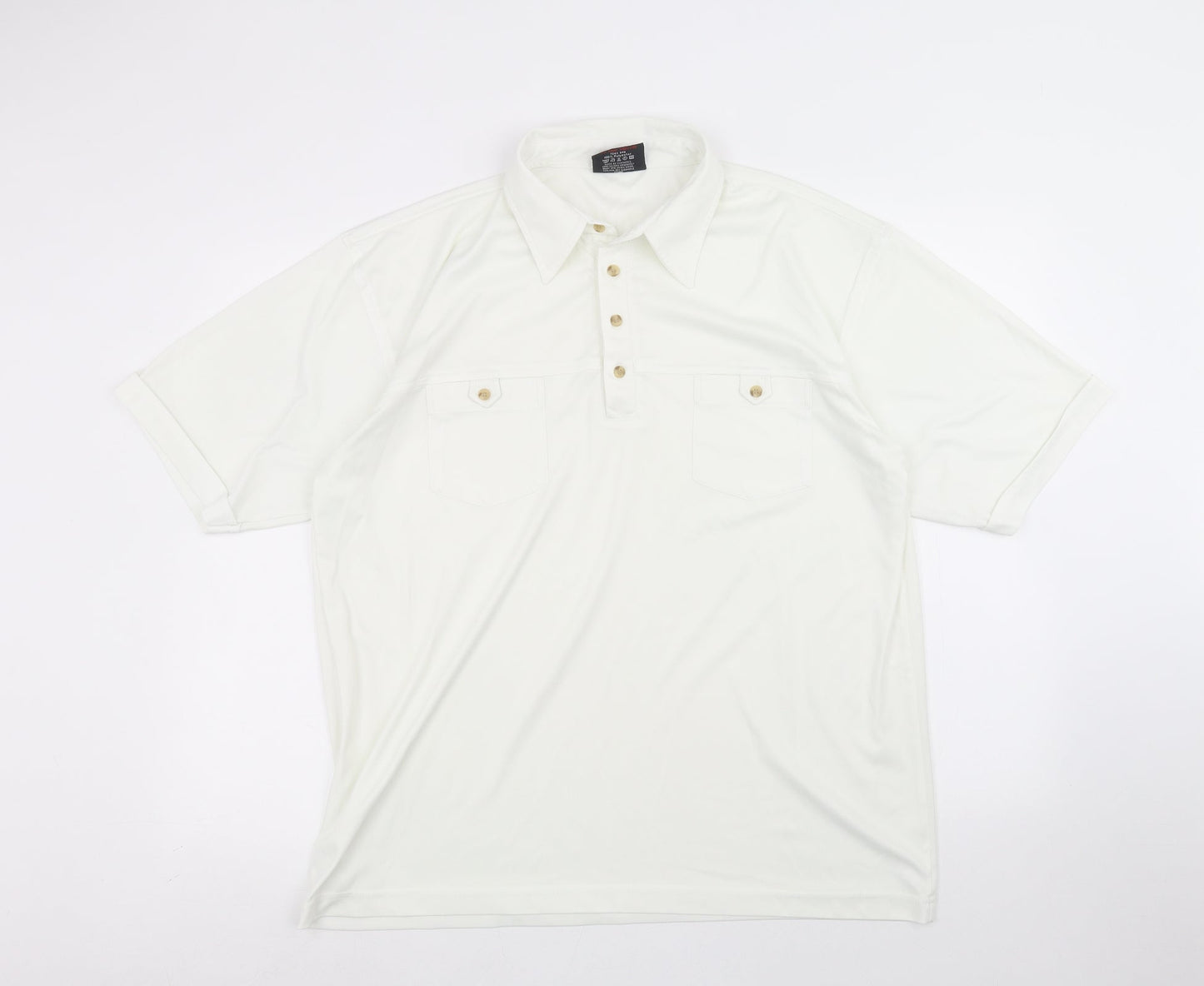 ted taylor Mens White    Polo Size XL
