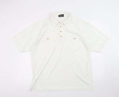 ted taylor Mens White    Polo Size XL